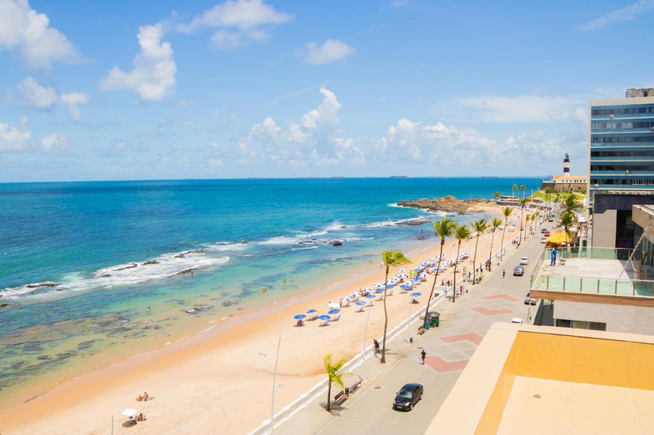Belissimo Flat Direto Na Praia Da Barra - Flat Beira Mar No Circuito Do Carnaval Salvador Exteriér fotografie